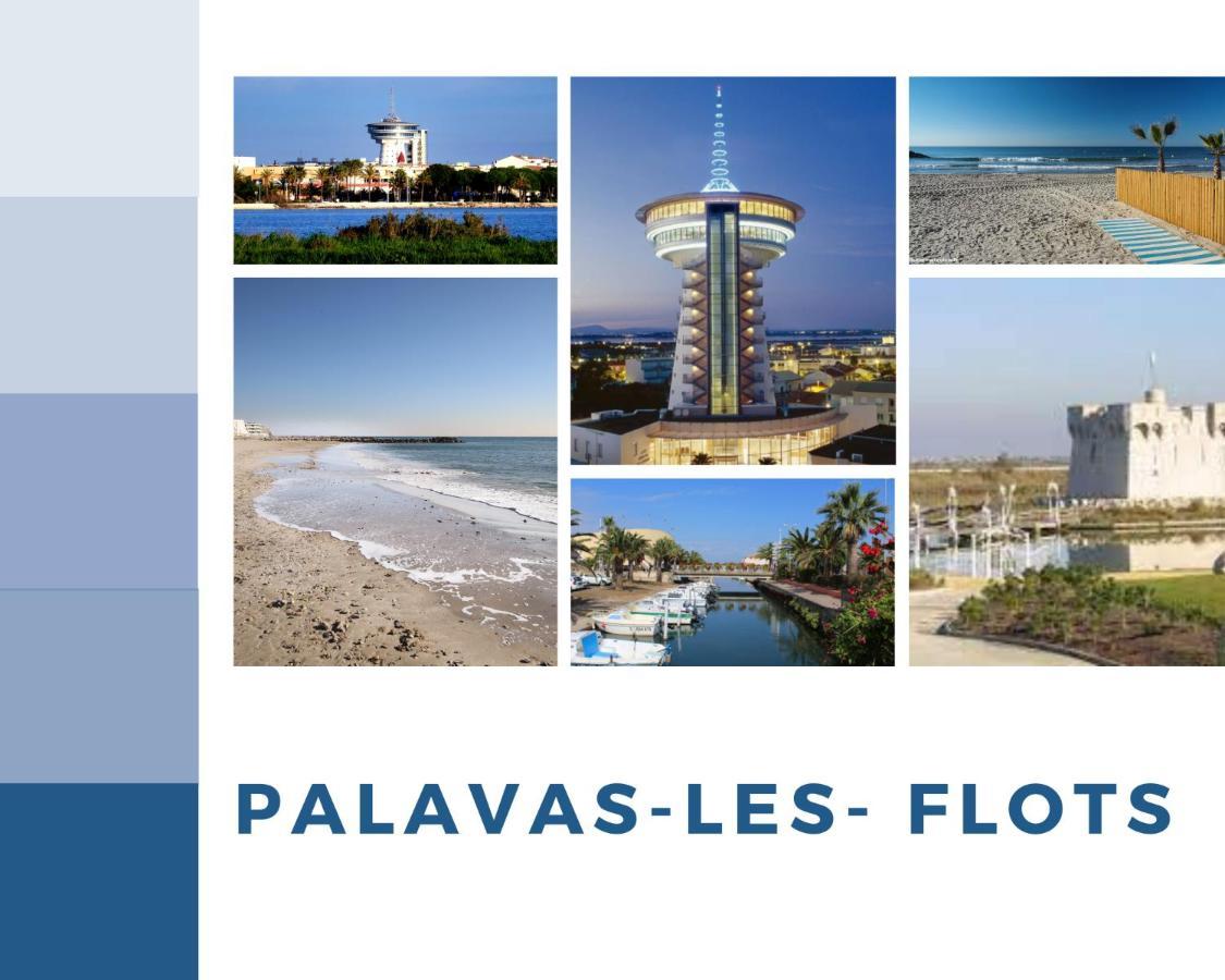 T3 Somptuosa 1 Ere Ligne Vue Mer Palavas Luaran gambar