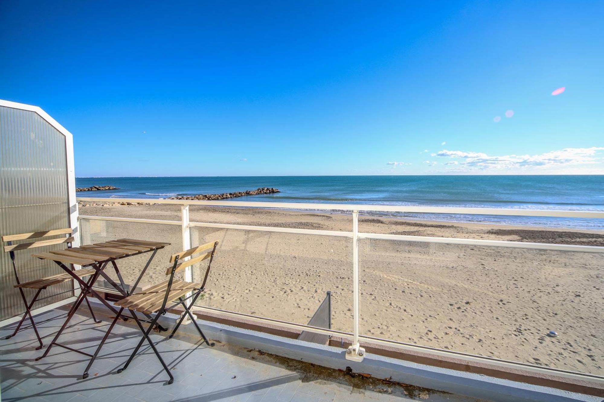 T3 Somptuosa 1 Ere Ligne Vue Mer Palavas Luaran gambar